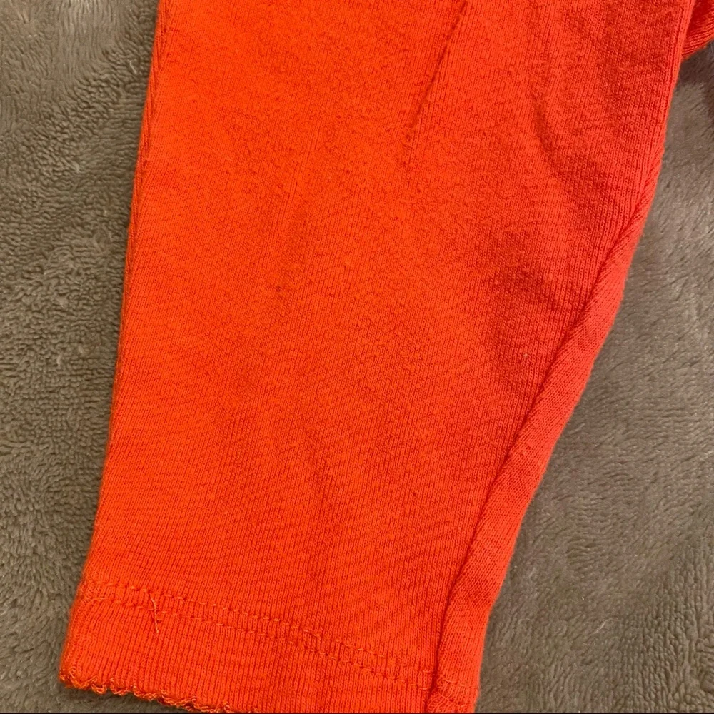 Carter's Baby Orange Lettuce Trim Pants Size 3 Months